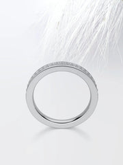 Round Cut Moissanite Channel Set Diamond Wedding Band Mapple Gems